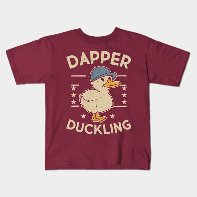 Dapper Duckling Kids T-Shirt by NomiCrafts